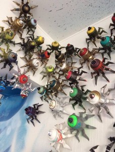 Sprayderinvasion,  Installation of 150 of recycled spraycans, 2015